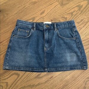 BDG Blue Denim Micro Mini Skirt